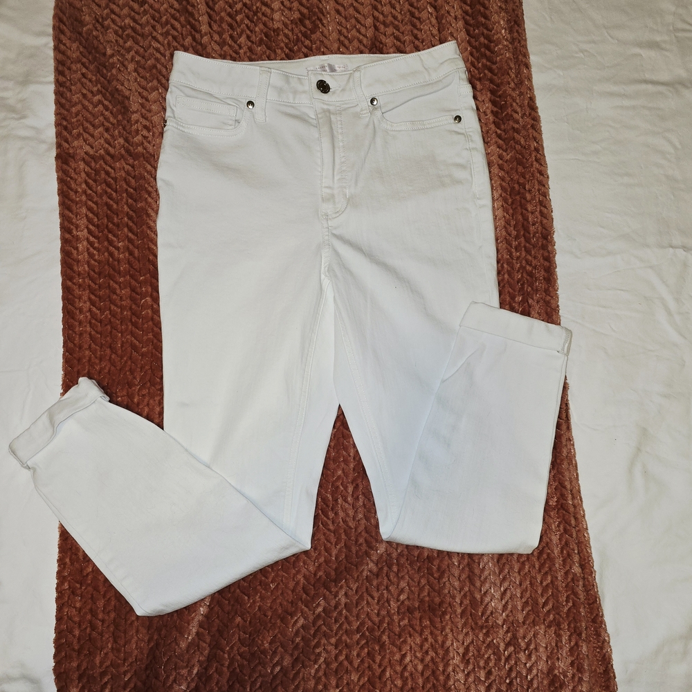 LC Lauren Conrad Women's White Skinny Jeans